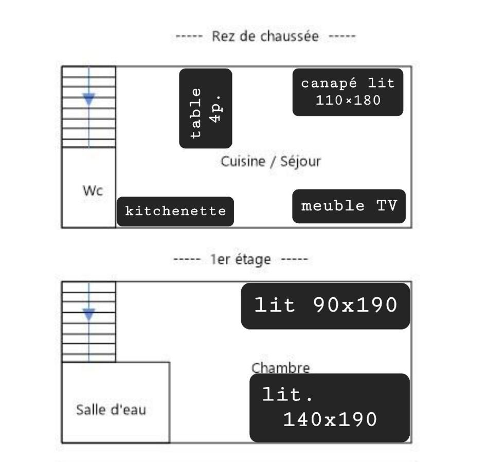 Gite Maisonnette- Et A Cote Coule Une Riviere Josselin Exteriör bild